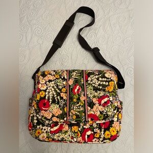 RETIRED Vera Bradley Poppy Fields Messenger Bag